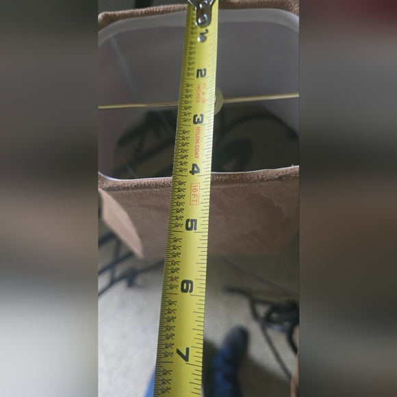 Tan Suede Lamp Shade - Picture 5 of 8